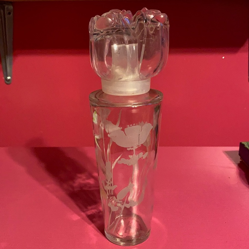 Bath & Body Works Glass Bottle With Tulip Lid